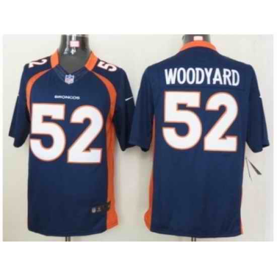 Nike Denver Broncos 52 Wesley Woodyard Blue Limited NFL Jersey
